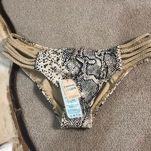 Snake skin bikini bottom